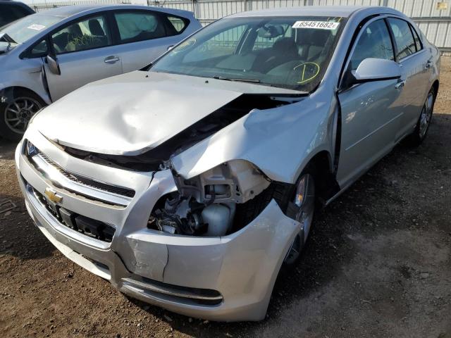 1G1ZC5E0XCF211463 - 2012 CHEVROLET MALIBU 1LT SILVER photo 2