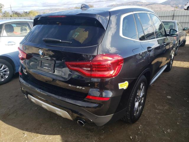 5UXTS1C04M9E29914 - 2021 BMW X3 XDRIVE3 BLACK photo 4