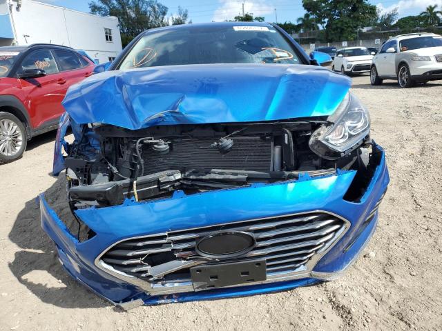 5NPE34AF3JH691925 - 2018 HYUNDAI SONATA SPO BLUE photo 5