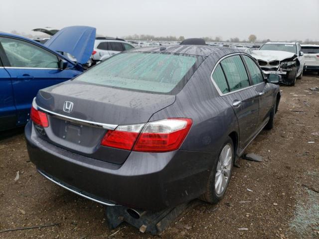 1HGCR2F86EA297130 - 2014 HONDA ACCORD EXL GRAY photo 4