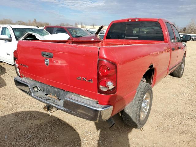 3D7KS28A27G823746 - 2007 DODGE RAM 2500 S RED photo 4