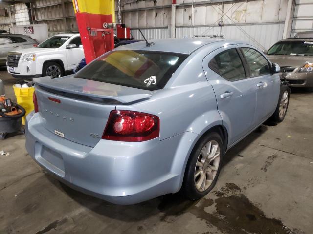 1C3CDZBG5DN571626 - 2013 DODGE AVENGER R/ BLUE photo 4