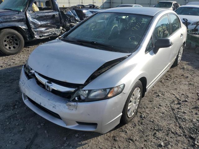 2HGFA1F33AH310429 - 2010 HONDA CIVIC VP SILVER photo 2