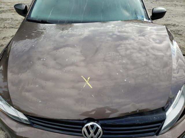 3VW2K7AJ6EM224572 - 2014 VOLKSWAGEN JETTA BASE BROWN photo 7