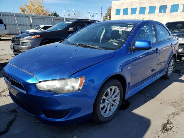 JA32U2FU2AU014493 - 2010 MITSUBISHI LANCER ES/ BLUE photo 2