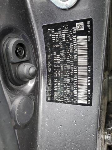 JHMFC1F74JX015622 - 2018 HONDA CIVIC EXL Boz foto 10