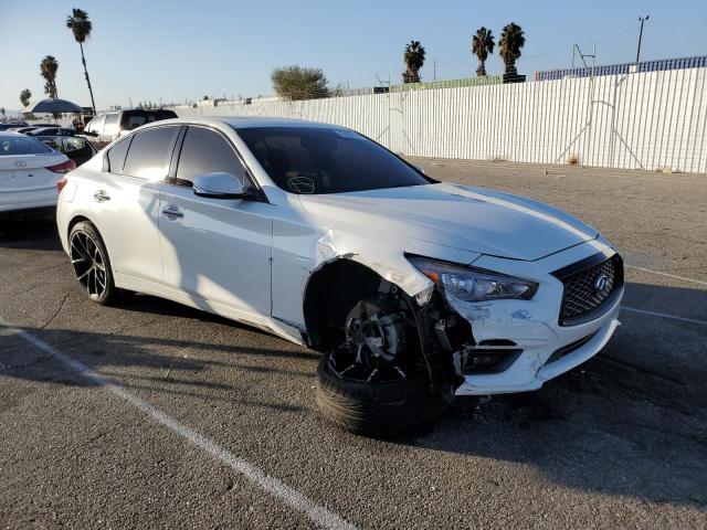 JN1EV7AP9KM515864 - 2019 INFINITI Q50 LUXE WHITE photo 1