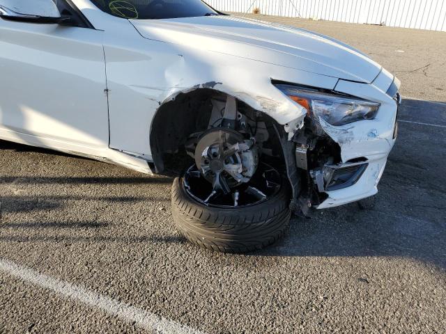 JN1EV7AP9KM515864 - 2019 INFINITI Q50 LUXE WHITE photo 9