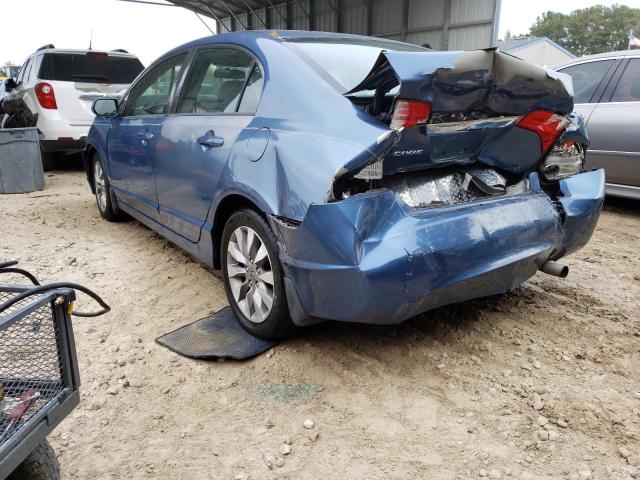 2HGFA1F81AH524993 - 2010 HONDA CIVIC EX BLUE photo 3