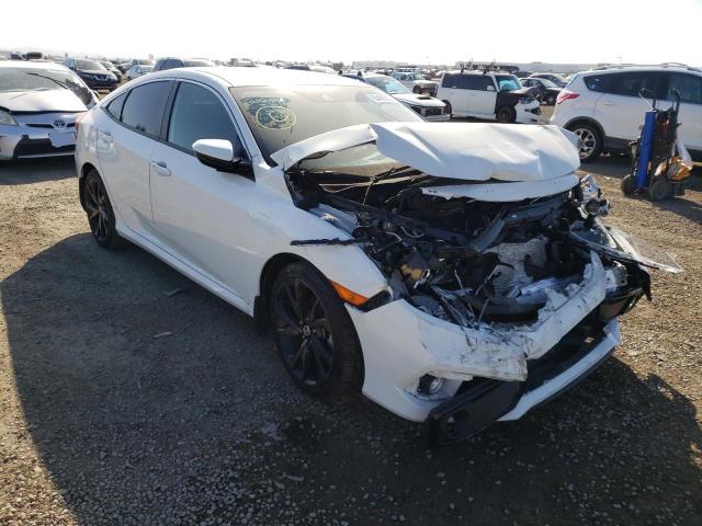 19XFC2E81KE009196 - 2019 HONDA CIVIC SPOR WHITE photo 1