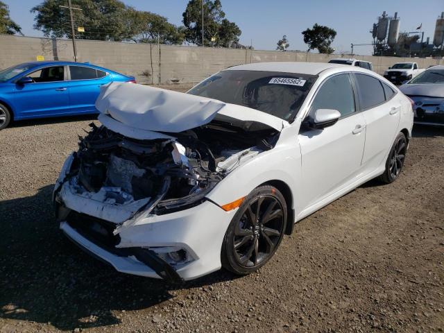 19XFC2E81KE009196 - 2019 HONDA CIVIC SPOR WHITE photo 2