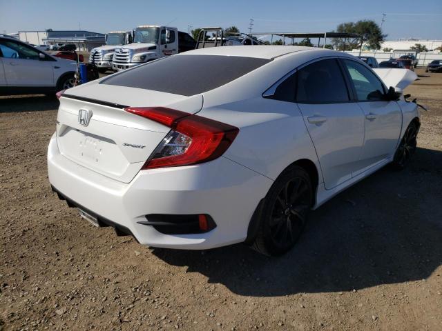 19XFC2E81KE009196 - 2019 HONDA CIVIC SPOR WHITE photo 4
