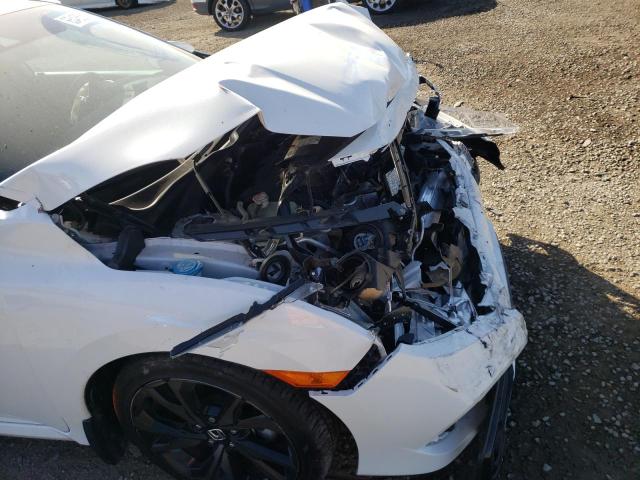 19XFC2E81KE009196 - 2019 HONDA CIVIC SPOR WHITE photo 9