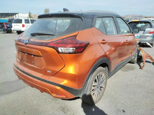 3N1CP5CVXML515399 - 2021 NISSAN KICKS SV ORANGE photo 4