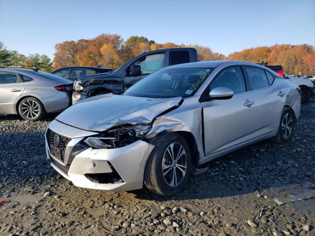 3N1AB8CV8MY232395 - 2021 NISSAN SENTRA SV SILVER photo 2