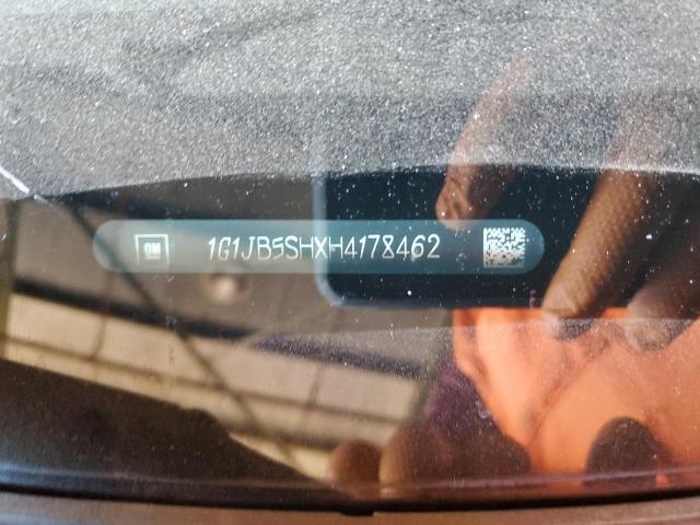 1G1JB5SHXH4178462 - 2017 CHEVROLET SONIC LS WHITE photo 10