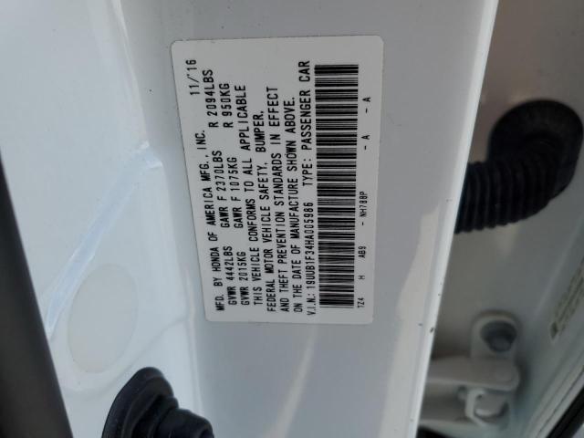 19UUB1F34HA005986 - 2017 ACURA TLX WHITE photo 13