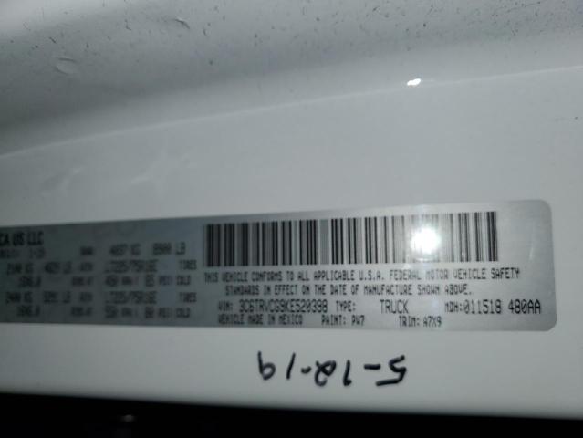3C6TRVCG9KE520398 - 2019 RAM PROMASTER WHITE photo 13