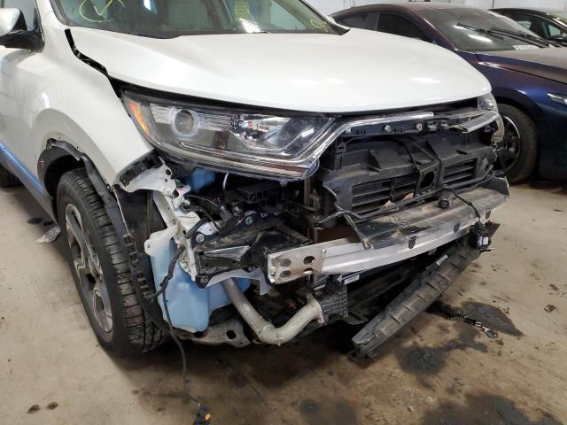 5J6RW2H86HL005140 - 2017 HONDA CR-V EXL WHITE photo 9