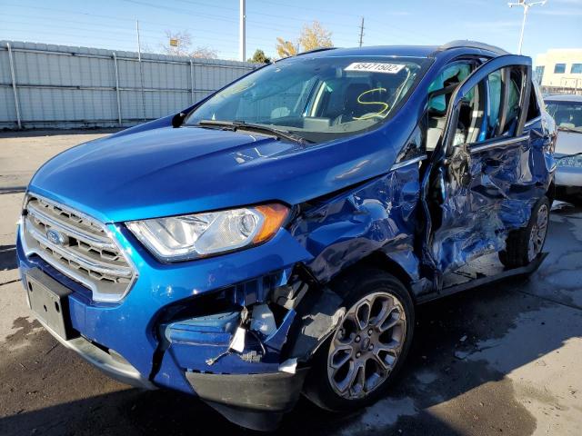 MAJ6S3KL9LC333657 - 2020 FORD ECOSPORT T BLUE photo 2