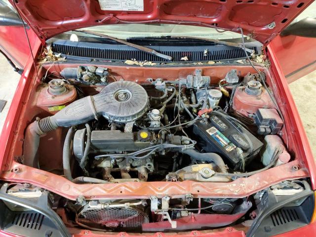 2C1MR246XR6803546 - 1994 CHEVROLET GEO METRO RED photo 7