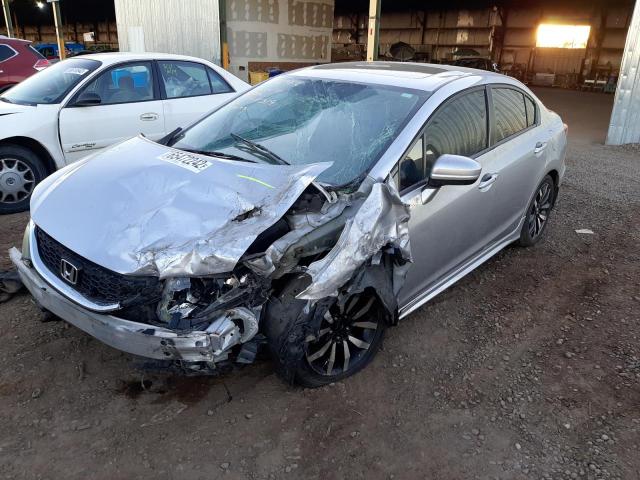 19XFB2F91EE048319 - 2014 HONDA CIVIC EXL Gümüş foto 2
