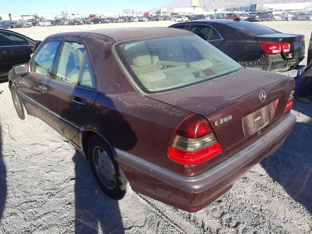 WDBHA29G4WA625708 - 1998 MERCEDES-BENZ C 280 BURGUNDY photo 3