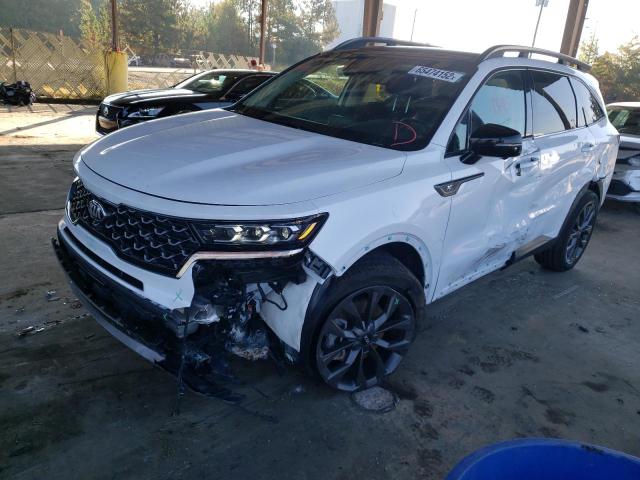 5XYRKDLF5MG****** - 2021 KIA SORENTO SX WHITE photo 2