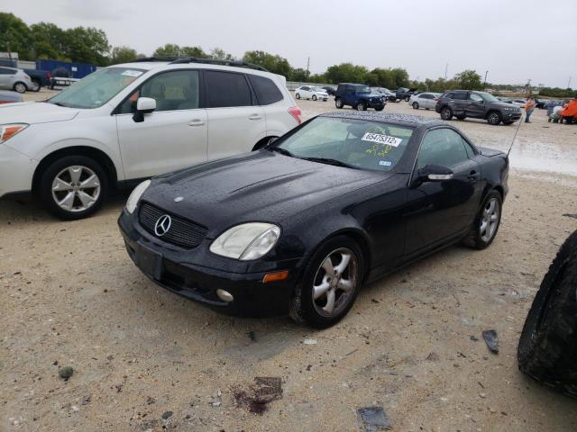 WDBKK65F24F305360 - 2004 MERCEDES-BENZ SLK 320 BLACK photo 2