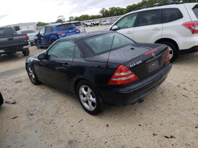 WDBKK65F24F305360 - 2004 MERCEDES-BENZ SLK 320 BLACK photo 3