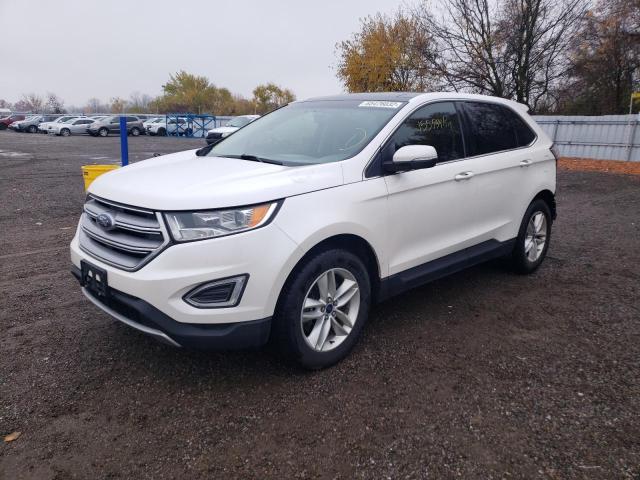 2FMPK4J99GBB85277 - 2016 FORD EDGE SEL WHITE photo 2