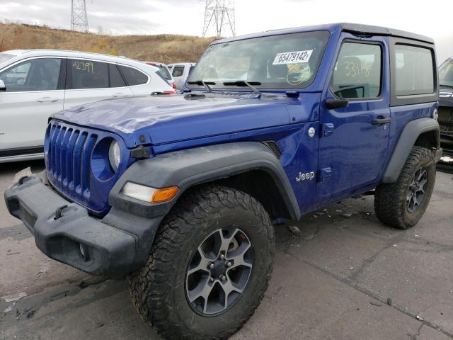 1C4GJXAG6KW570164 - 2019 JEEP WRANGLER S ლურჯი ფოტო 2