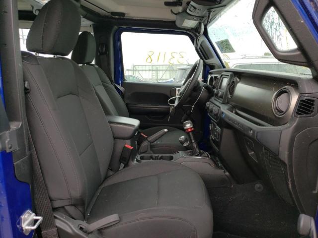 1C4GJXAG6KW570164 - 2019 JEEP WRANGLER S ლურჯი ფოტო 5