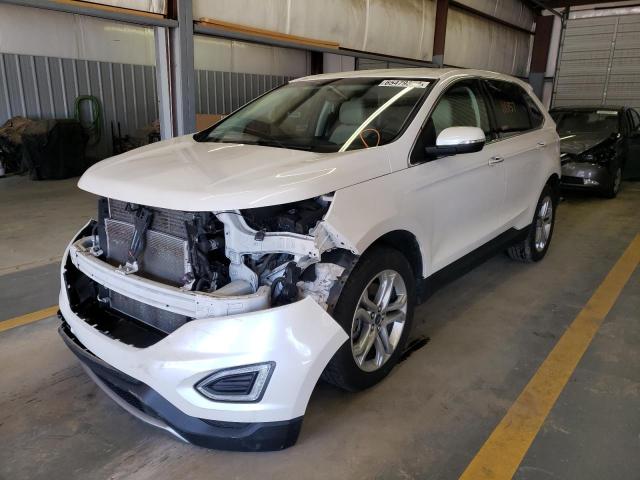 2FMPK4K89HBB77820 - 2017 FORD EDGE WHITE photo 2