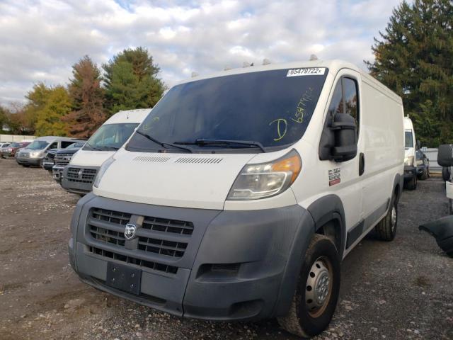 3C6TRVAGXGE101650 - 2016 RAM PROMASTER WHITE photo 2