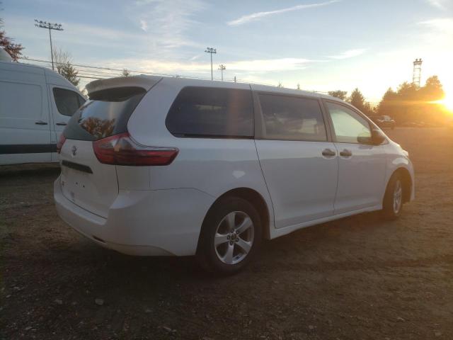 5TDZZ3DC2LS075643 - 2020 TOYOTA SIENNA L WHITE photo 4