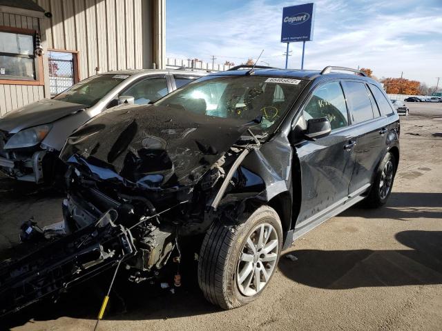 2FMDK3J91DBA82573 - 2013 FORD EDGE SEL BLACK photo 2