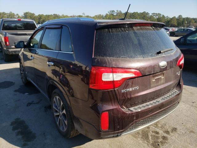 5XYKWDA79EG466814 - 2014 KIA SORENTO SX BURGUNDY photo 3