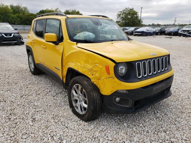 ZACCJABB3JPH54102 - 2018 JEEP RENEGADE L YELLOW photo 1