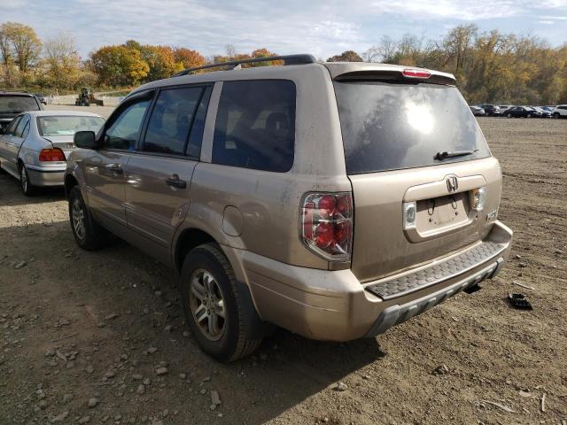 2HKYF18434H577502 - 2004 HONDA PILOT BEIGE photo 3