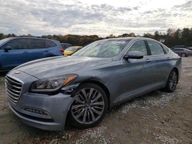 KMHGN4JFXFU074601 - 2015 HYUNDAI GENESIS 5. GRAY photo 2