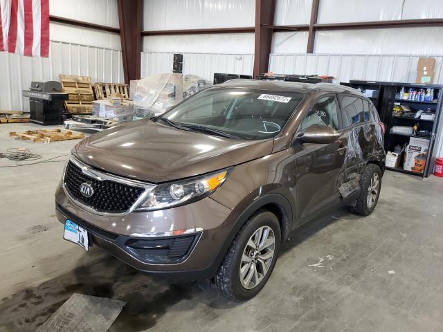 KNDPB3AC5E7636804 - 2014 KIA SPORTAGE B BROWN photo 2