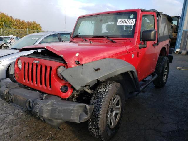 1J4AA2D16AL****** - 2010 JEEP WRANGLER S RED photo 2