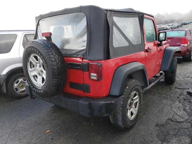 1J4AA2D16AL****** - 2010 JEEP WRANGLER S RED photo 4