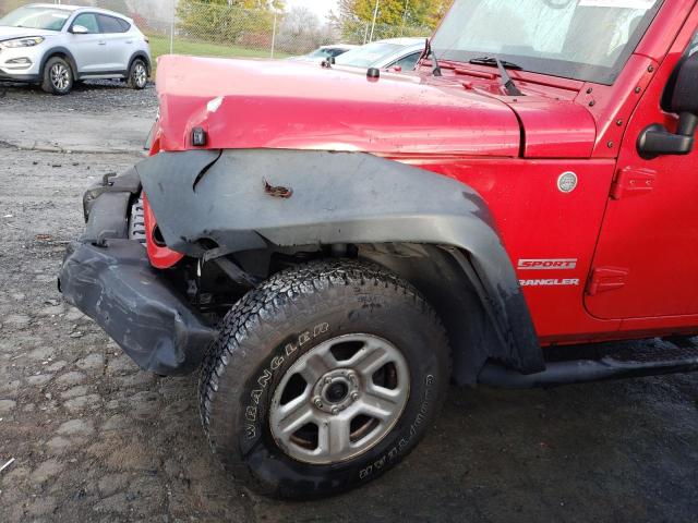 1J4AA2D16AL****** - 2010 JEEP WRANGLER S RED photo 9