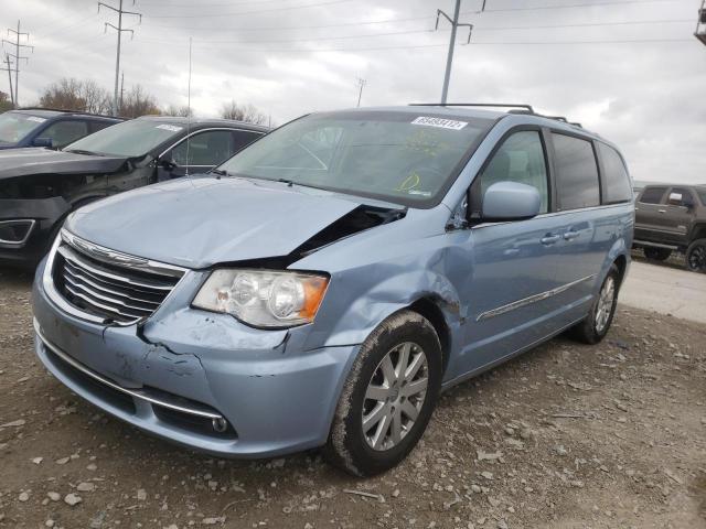 2C4RC1BG6DR816723 - 2013 CHRYSLER TOWN & COU BLUE photo 2