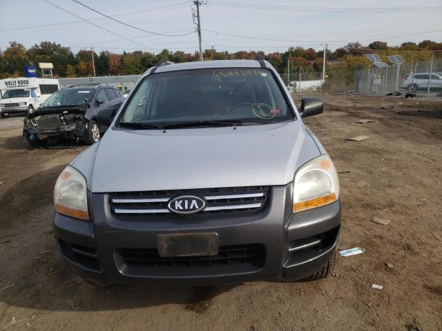 KNDJF724077335854 - 2007 KIA SPORTAGE SILVER photo 9