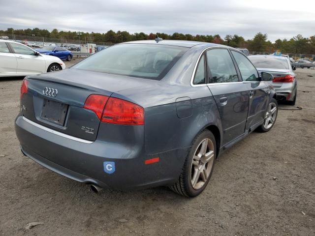 WAUDF78E78A039325 - 2008 AUDI A4 2.0T QU CHARCOAL photo 4