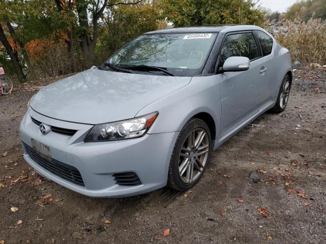 JTKJF5C75D3049135 - 2013 SCION TC TEAL photo 2