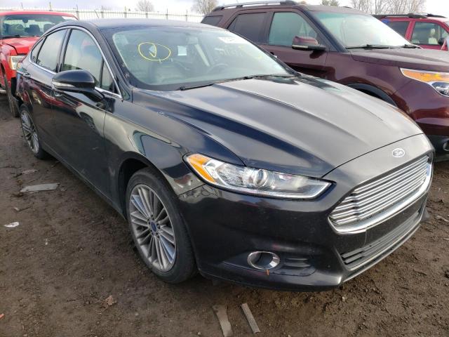 3FA6P0H97ER258974 - 2014 FORD FUSION SE BLACK photo 1